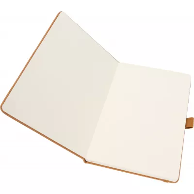 Notatnik A5 w linie ze skóry z recyklingu TRACY - brązowy (2274601)