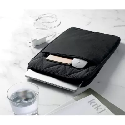 Torba na laptop 15" z nylonu KLYRO - Czarny (MO3182-03)