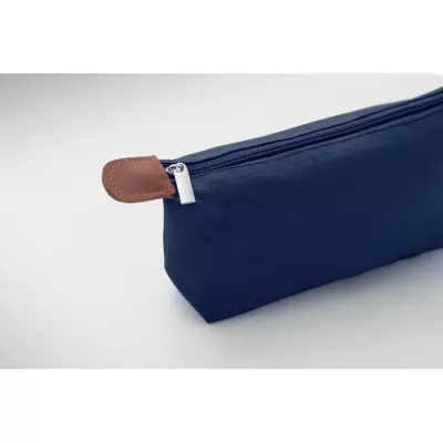 Kosmetyczka z RPET 600D z detalami z PU VANITY - Niebieski (MO2961-04)