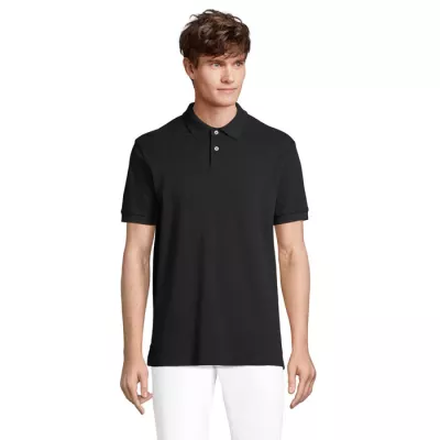 Koszulka polo męska z czesanej bawełny Sol's PACIFIC - Czarny (S04439-BK)