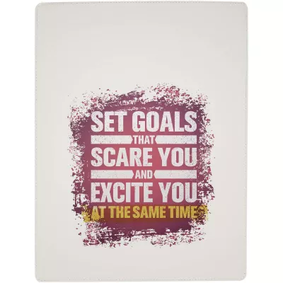 Clast podkładka A4 z zamknięciem magnetycznym i długopisem z certyfikatem RCS z recyklingu (czarny tusz) - Biały (10705001)