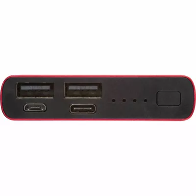 Power bank 10000 mAh z aluminium z recyklingu GIORGIA - czerwony (3450305)