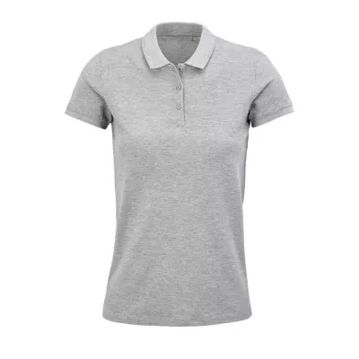 Polo damskie organiczne 170 g/m² Sol's PLANET WOMEN - Szary Melanż 2 (S03575-GY)