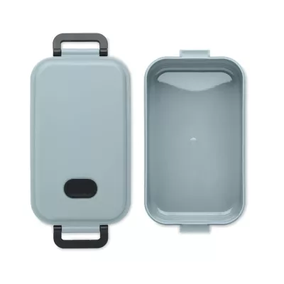 Lunchbox z PP z zaworem i klamrami 800 ml INDUS - Szary (MO6855-07)