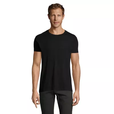 Koszulka męska dopasowana 150 g/m² Sol's REGENT FIT - Deep Black (S00553-DB)
