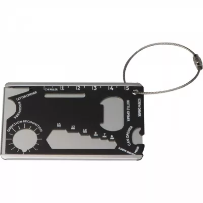 Narzędzie wielofunkcyjne karta survivalowa BENNO - czarny (9073403)