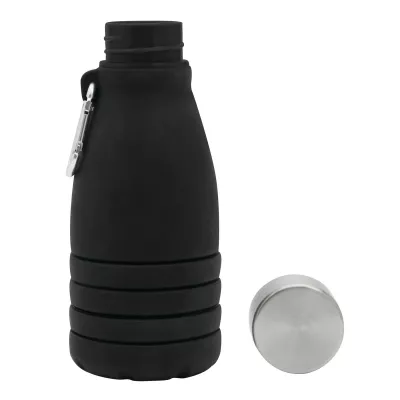 Składana butelka do picia 550 ml BIG GETS SMALL - czarny (56-0603190)