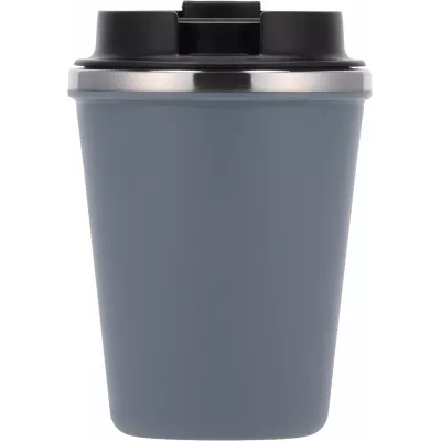 Kubek termiczny 350 ml z powłoką z recyklingu METODY - szary (8496207)