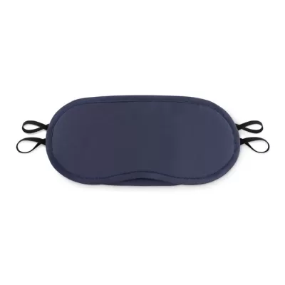Opaska na oczy z poliestru 190T BONNE NUIT - Niebieski (MO9233-04)