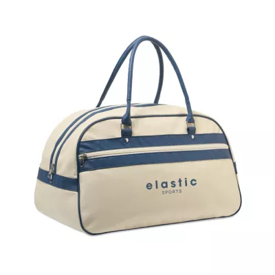 Torba sportowa z PU 21,5 l NOSTALGIC - Bezowy (MO2987-13)