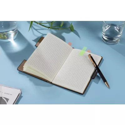 Notes z karteczkami samoprzylepnymi STIKLO A6 - czarny (18224-02)