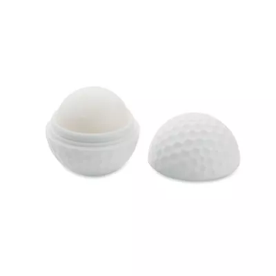 Balsam do ust SPF10 w kształcie piłki golfowej GOLF - Bialy (MO2215-06)