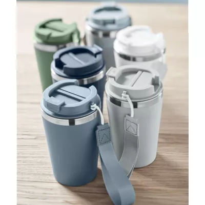 Kubek termiczny 350 ml z paskiem na nadgarstek TOPAZ - Petrol (MO2317-20)