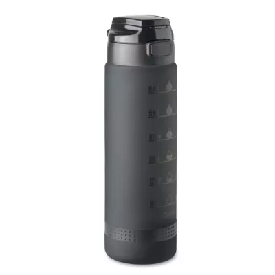 Butelka sportowa z RPET 1000 ml LEVEL - Czarny (MO2409-03)