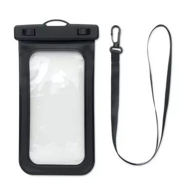 Etui wodoodporne na telefon IPX8 ze smyczą SMAG - Czarny (MO2182-03)