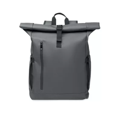 Plecak rolltop na laptop RPET 600D BANGKOK ROLL - Kamienny Szary (MO2643-15)