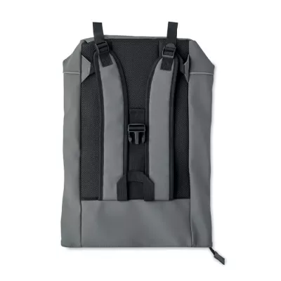 Plecak na laptop 15" z PU z odblaskiem LAPTOSA - Kamienny Szary (MO2581-15)