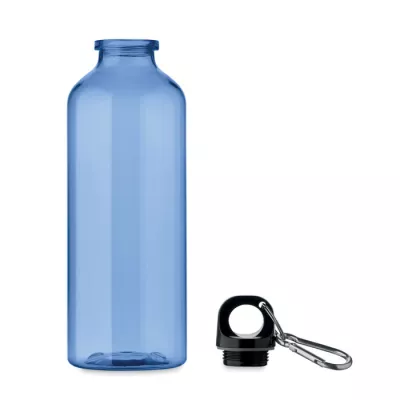 Butelka z RPET z karabińczykiem 500 ml MOSS RE500 - Przezroczysty Niebieski (MO2803-23)