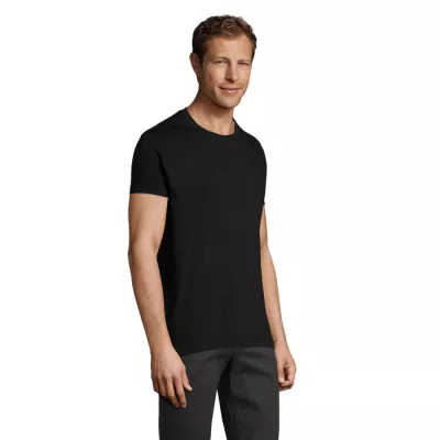 Koszulka męska dopasowana 150 g/m² Sol's REGENT FIT - Deep Black (S00553-DB)