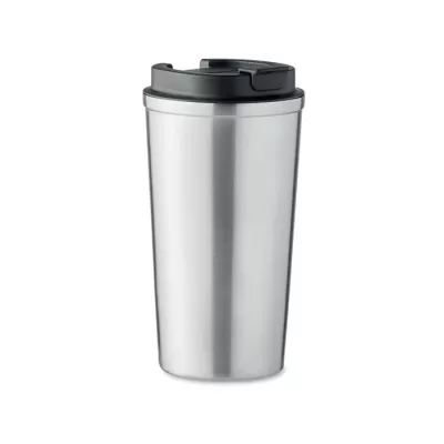 Kubek termiczny ze stali z recyklingu 510 ml BRACE + - Srebrny Mat (MO6579-16)