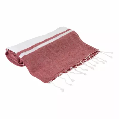 Tortuga ręcznik plażowy z recyklingowanej bawełny i torba ze ściągaczem - czerwony (AP800605-05)