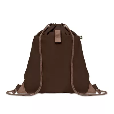 Worek z bawełny z recyklingu 220 g/m² PANDA BAG - Czekolada (MO6550-41)