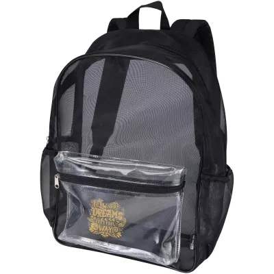 Mesh plecak z recyklingu z certyfikatem GRS o pojemności 18 l - Czarny (13013790)