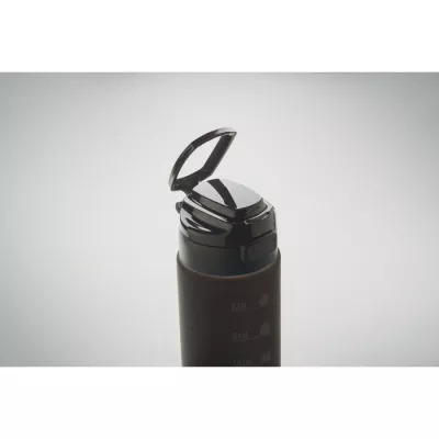 Butelka sportowa z RPET 1000 ml LEVEL - Czarny (MO2409-03)
