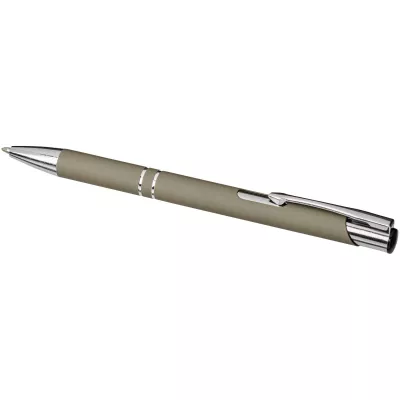 Miękki w dotyku długopis automatyczny Moneta - Ciemnoszary (10743712)