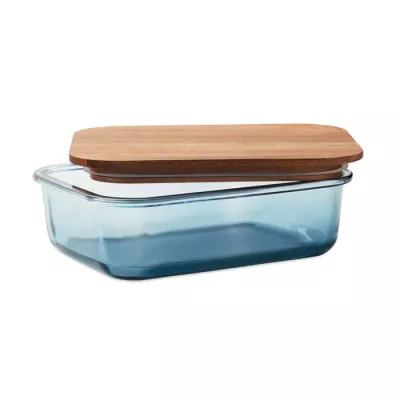 Lunchbox szklany 800 ml VITRIO LUNCH - Przezroczysty Niebieski (MO2750-23)