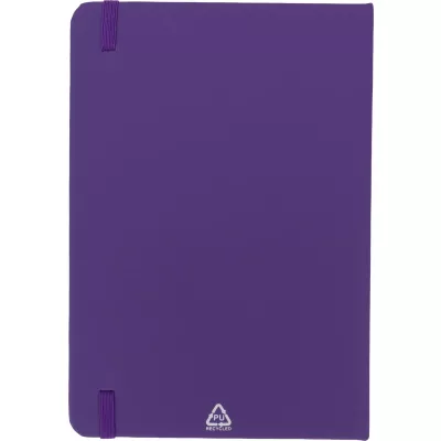 Notatnik A5 w linie z materiałów z recyklingu DOMINIK - fioletowy (2526112)
