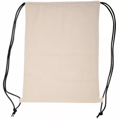 Worek sportowy bawełniany 140 g/m2 LONDONDERRY - czarny (092003)