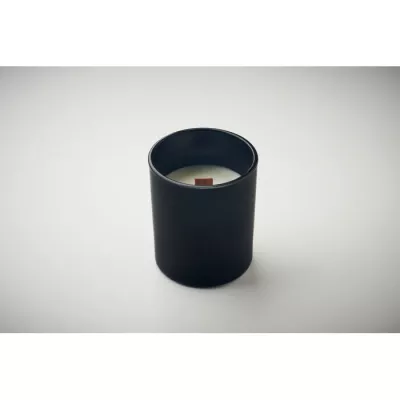 Świeca zapachowa wanilia w szkle 80 g KIVAS WOOD - Czarny (MO2708-03)