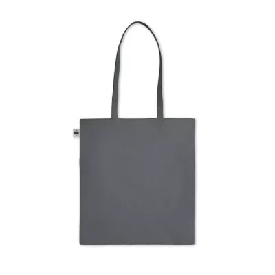 Torba z bawełny organicznej 140 g/m² ZIMDE COLOUR - Kamienny Szary (MO6189-15)