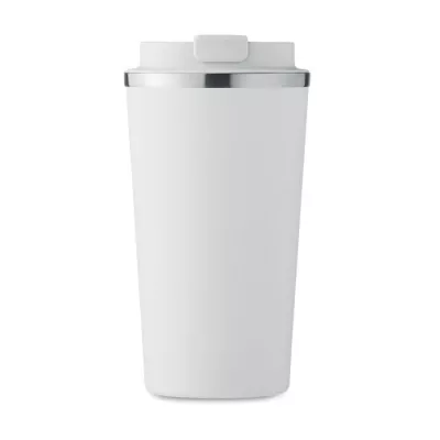 Kubek termiczny ze stali z recyklingu 510 ml BRACE + - Bialy (MO6579-06)