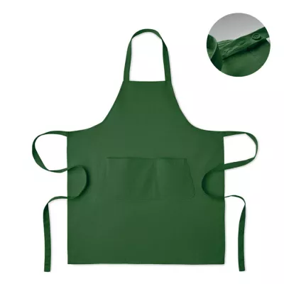Fartuch z bawełny organicznej 240 g/m² GAMMA - Ciemnozielony (MO2249-60)