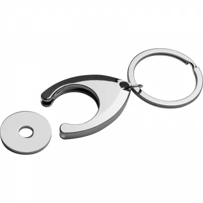 Brelok metalowy TERRENCE - szary (9788207)