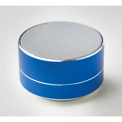 Głośnik bezprzewodowy aluminiowy 3W z lampką SOUND - Niebieski (MO9155-37)