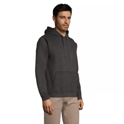 Bluza unisex z kapturem 280 g/m² Sol's SNAKE - Charcoal Melange (S47101-CE)