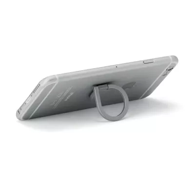 Uchwyt pierścieniowy na telefon z cynku DROP RING - Srebrny (MO9445-14)