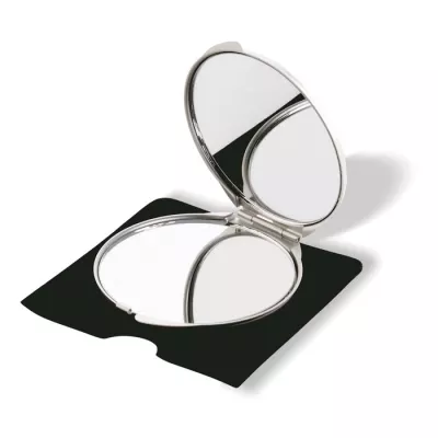Lusterko kosmetyczne aluminiowe z powiększeniem SORAIA - Srebrny Mat (KC2226-16)