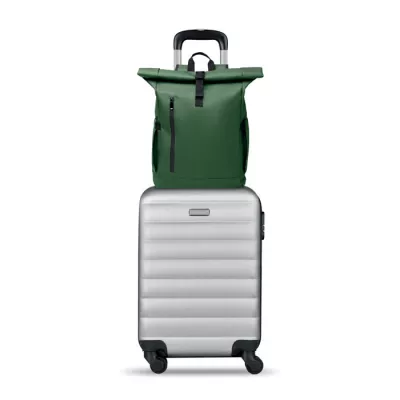 Plecak rolltop na laptop RPET 600D BANGKOK ROLL - Ciemnozielony (MO2643-60)