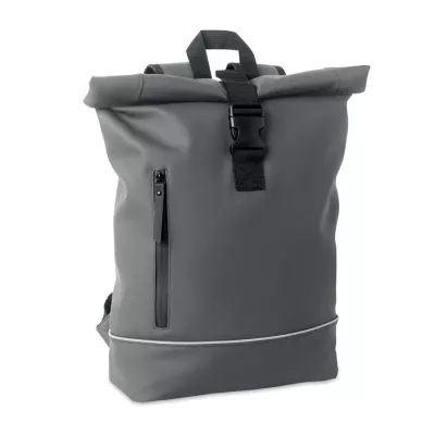 Plecak na laptop 15" z PU z odblaskiem LAPTOSA - Kamienny Szary (MO2581-15)