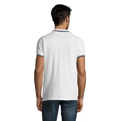 Koszulka polo męska bawełniana 200 g/m² Sol's PASADENA - Biały/Navy (S00577-NW)