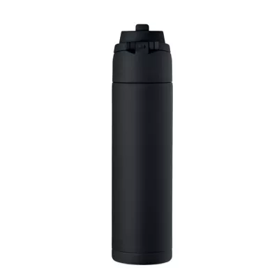Butelka termiczna ze słomką 2 w 1 500 ml TOIEN TWO - Czarny (MO2988-03)