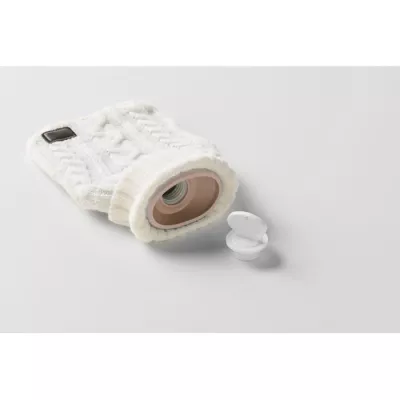 Termofor 400 ml w dzianinowym pokrowcu TOASTY - Bezowy (MO2720-13)