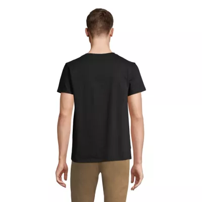 Koszulka unisex z dekoltem w serek Sol's REGENT V - Deep Black (S04765-DB)