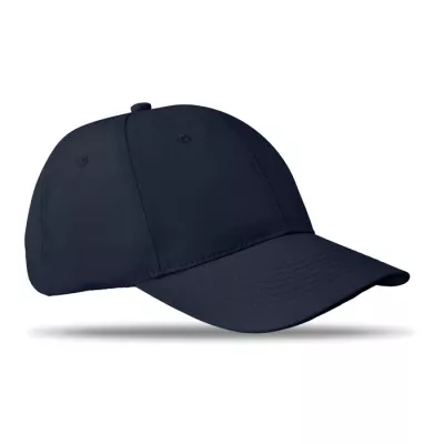 Czapka z daszkiem bawełniana 160 g/m² BASIE APOLLO - Niebieski (MO8834-04)