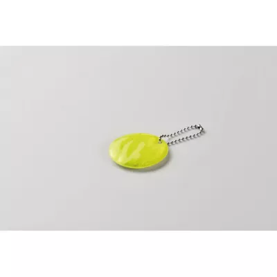 Brelok odblaskowy okrągły z PVC GRIN - Fluorescencyjny Zólty (MO2884-70)