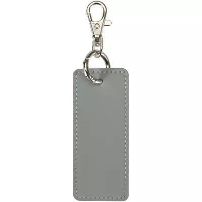 Resi Plus brelok z prostokątną zawieszką z recyklingowanego materiału z certyfikatem GRS - Szary (13014182)